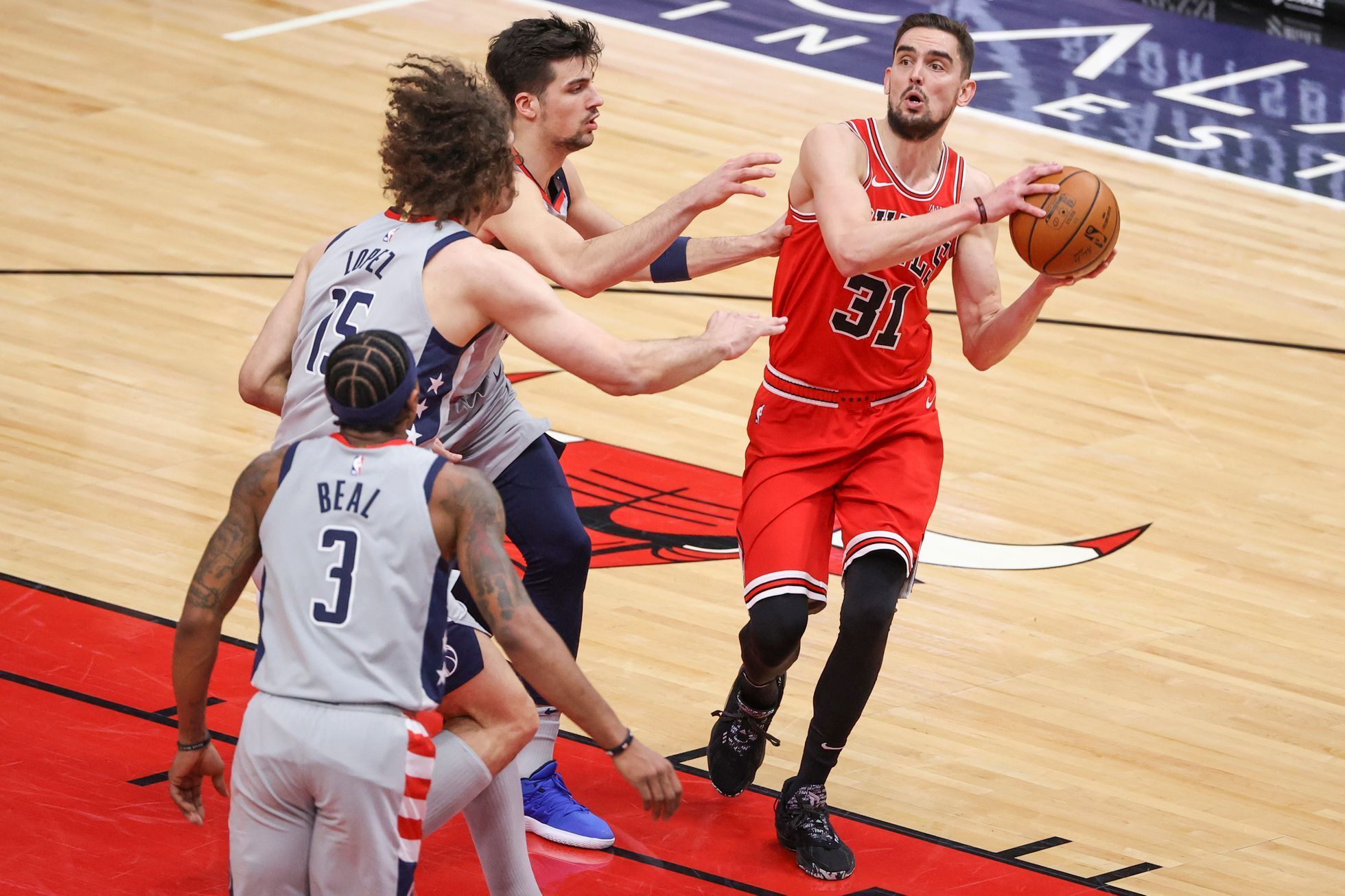 basketbal, NBA 2020/2021, Washington Wizards at Chicago Bulls, Tomáš Satoranský
