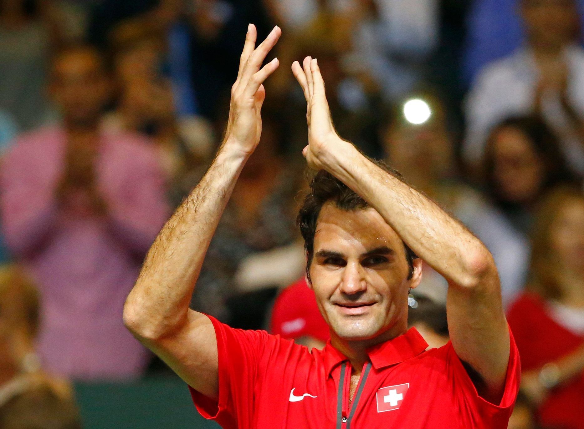 Roger Federer v semifinále Davis Cupu