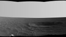 'Yankee Clipper' Crater on Mars (Left Eye) "Yankee Clipper" crater on Mars carries the name of the command and service module of NASA's 1969 Apollo 12 mission to the moon. NASA's Mars Exploration Rover Opportunity recorded this stereo view of the crater during a pause in a 102-meter (365-foot) drive during the 2,410th Martian day, or sol, of the rover's work on Mars (Nov. 4, 2010). This view is a mosaic of three frames taken by the left eye of Opportunity's navigation camera. Yankee Clipper crater is about 10 meters (33 feet) in diameter. The rover science team uses a convention of assigning the names of historic ships of exploration as the informal names for craters seen by Opportunity. Apollo 12's Yankee Clipper orbited Earth's moon while the mission's lunar module carried two astronauts to the lunar surface on Nov. 19, 1969, and later brought all three of the mission's astronauts back to Earth, arriving Nov. 24, 1969. A dramatic view of Earth rising over a lunar horizon, taken from Apollo 12's Yankee Clipper, is online at http://spaceflight.nasa.gov/gallery/images/apollo/apollo12/html/as12-47-6891.html. Image Credit: NASA/JPL-Caltech