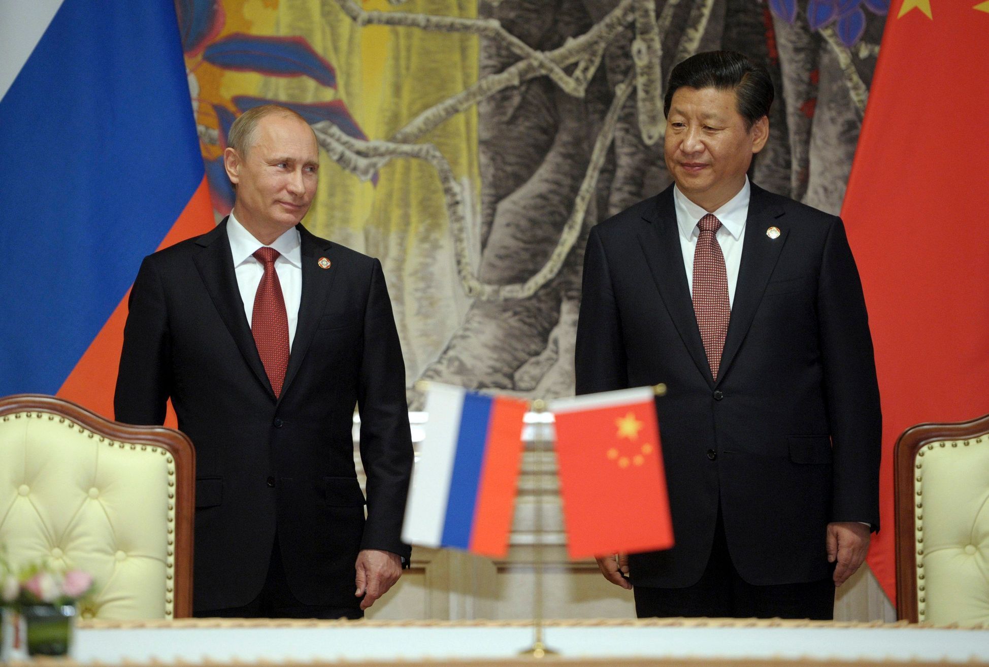 Vladimir Putin s čínským prezidentem