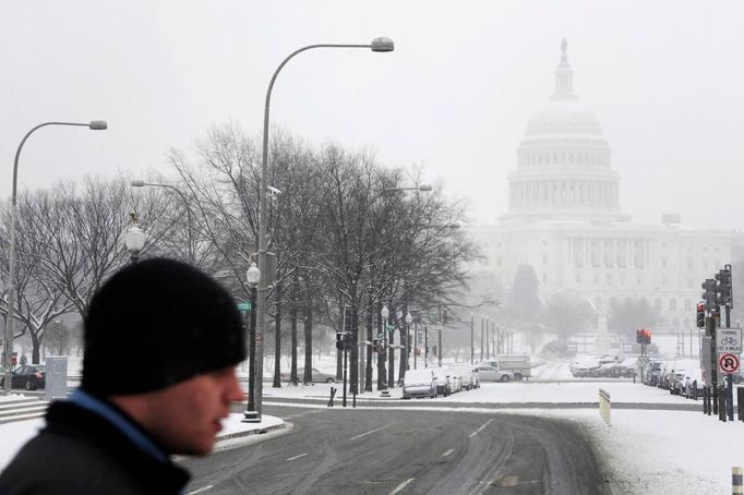 Budova Capitolu v americkém Washingtonu.