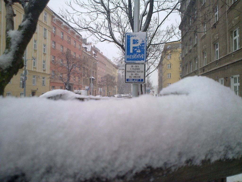 Sníh v Praze