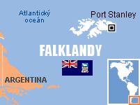 Mapa - Falklandy