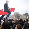 Německo, protesty, demonstrace, Merz