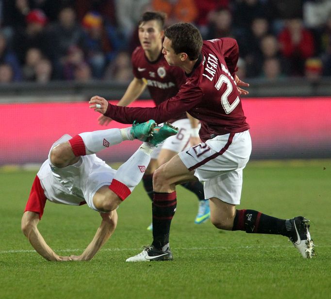 Fotbal, Sparta - Slavia: David Lafata (21)