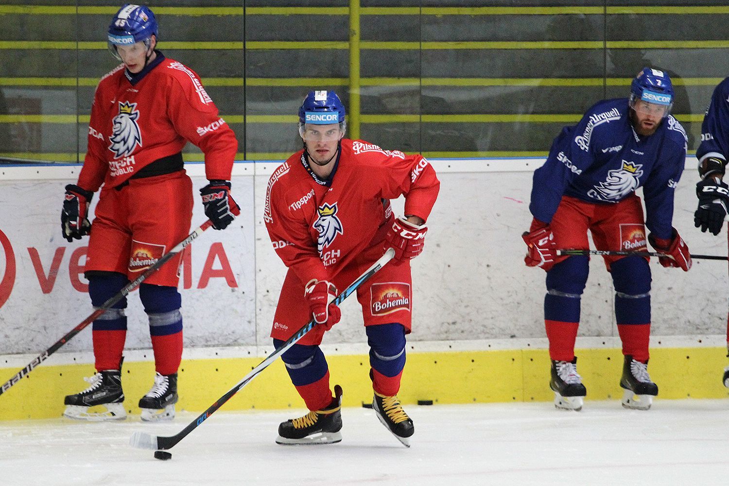 První trénink národního týmu pod Milošem Říhou (8/2018)