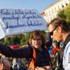 Demonstrace Milionu chvilek pro demokracii proti ministru spravedlnosti Pavlu Blažkovi