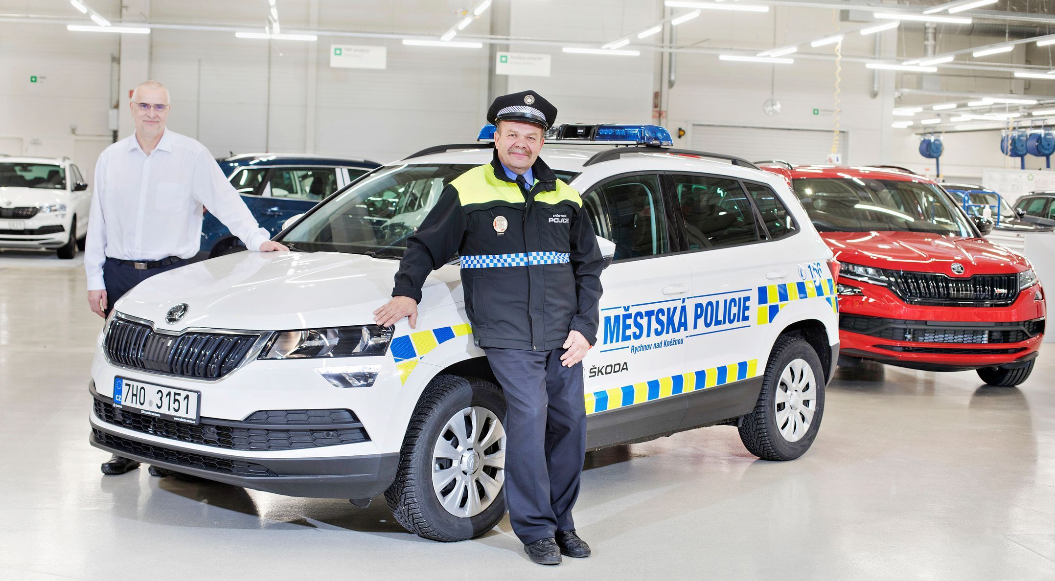 policejní auta Škoda