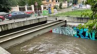Botič, povodně, Praha, Vršovice