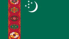 Vlajka - Turkmenistán