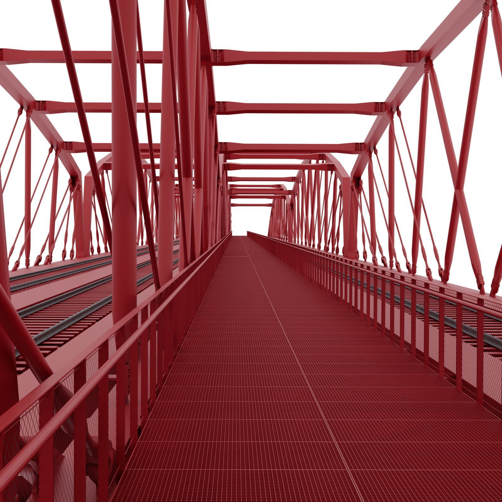 Vizualizace železničního mostu na Výtoni