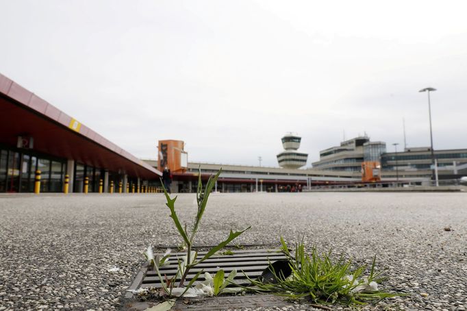 Uzavřené berlínské letiště Tegel.
