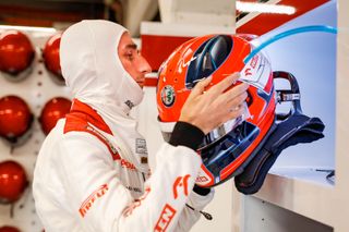 Testovací pilot Alfy Romeo Robert Kubica při druhých testech F1 v Barceloně 2020
