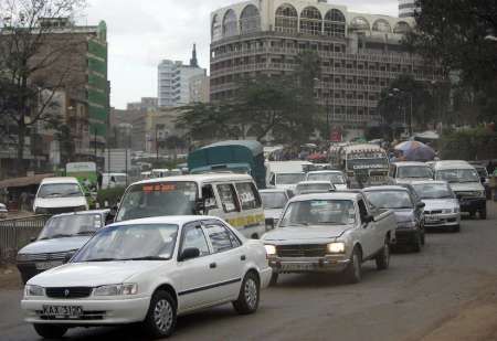 Dopravní kolaps v Nairobi