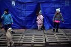 Ukrajina - uprchlíci - Rumunsko - Siret