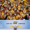 Hokej, MS 2013, Švédsko - Švýcarsko: Švédové slaví s pohárem pro mistry světa