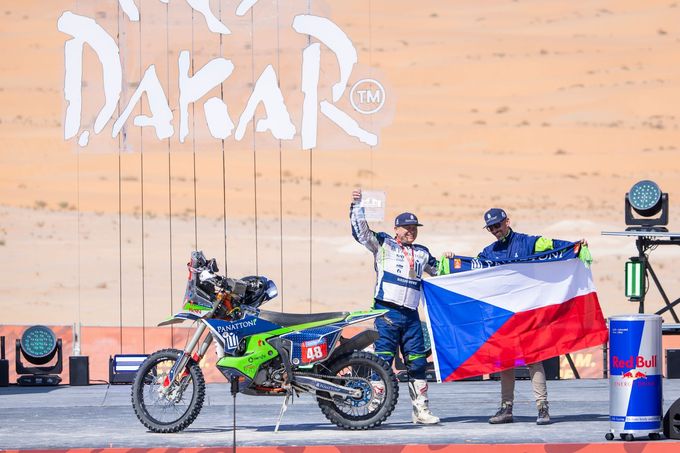 Rallye Dakar 2025, 12. etapa: David Pabiška (KTM) v cíli