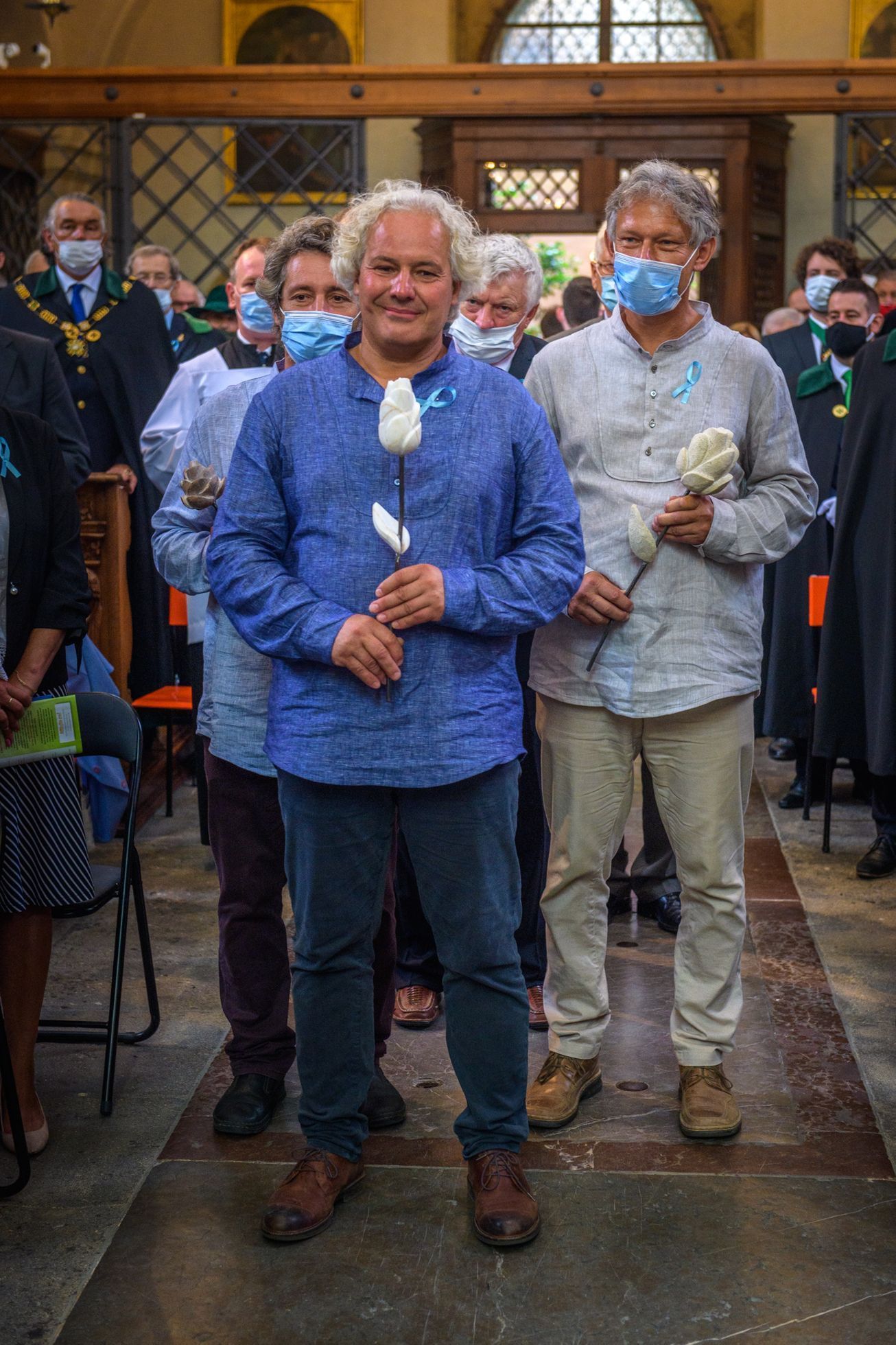 Richard Horák: Arcibiskup Dominik Duka žehná Mariánskému sloupu v Praze