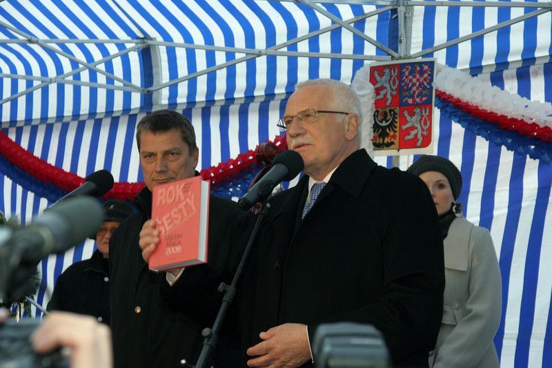 Autogramiáda Václava Klause