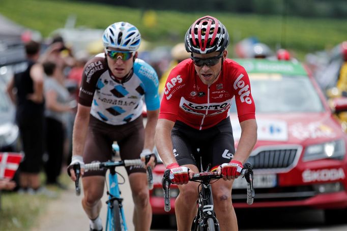 Tour de France 2017, 9. etapa: Jan Bakelants a Tony Gallopin