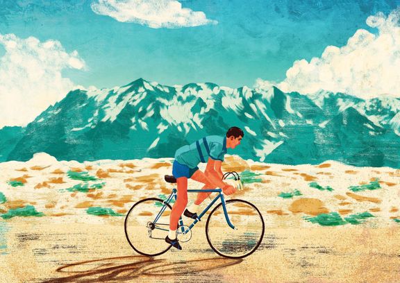 Cyklistika pohledem ilustrátorského dua Tomski & Polanski.