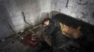 Gaza child labour 2012-02-23 00:00:00 epa03119005 Palestinian 11 year old Anis, sleeps during his rest period after his working repairing a customers car in the town of Beit Lahyia in northern Gaza on 23 February 2012. Reports state that child labor is widespread in the Gaza Strip because of the high rate of poverty and unemployment. Palestinain children leave school and go to work in an attempt to improve their standard of living, for low salaries because of lack of employment opportunities in Gaza. EPA/ALI ALI