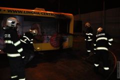 V olomouckém depu hořel autobus, škoda za půl milionu