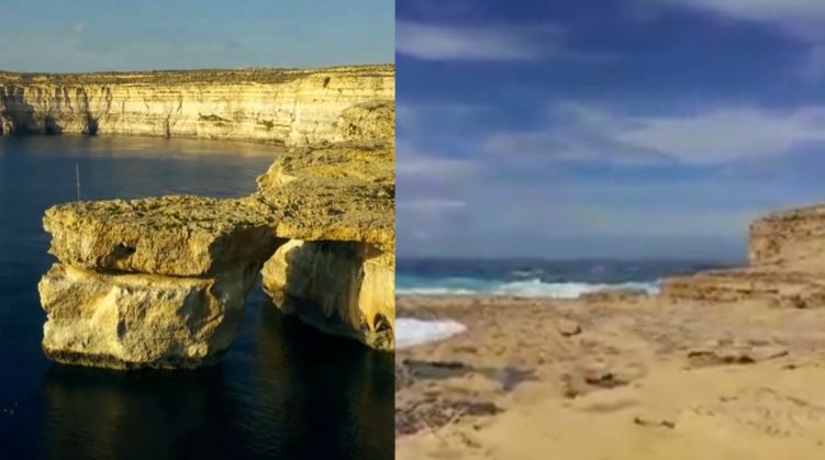 Malta přišla o přírodní skalní bránu známou jako Azurové okno