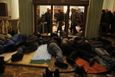 Anti-government protesters sleep in City Hall in Kiev February 21, 2014.