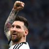 Lionel Messi slaví gól ve čtvrtfinále MS 2022 Nizozemsko - Argentina