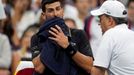 Novak Djokovič v utkání 3. kola US Open 2025