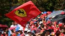 Fanoušci Ferrari během VC Itálie F1 2025