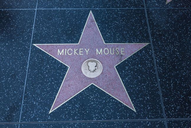 Mickeyho hvězda na hollywoodském chodníku slávy