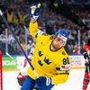 William Nylander slaví gól ve čtvrtfinále MS 2022 Švédsko - Kanada