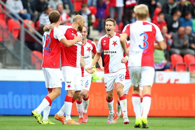 SL, Slavia-Sparta: radost Slavie