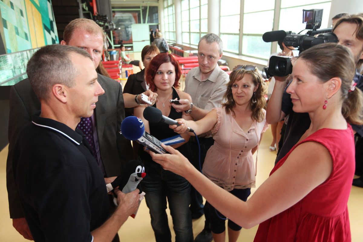 Kosmonaut Andrew Feustel ve Zlíně