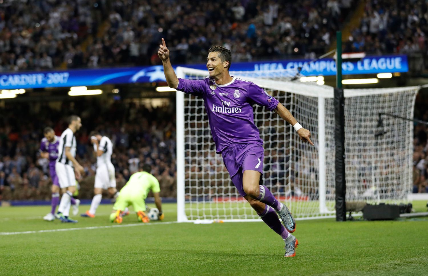 Finále LM, Real-Juventus: Cristiano Ronaldo, gól na 3:1