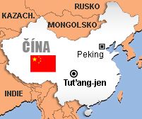 Mapa - Čína, Tuťang-jen