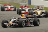 Spokojen může být se svým umístěním i Mark Webber s monopostem Red Bull.