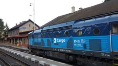 České dráhy, vlak, železnice, ČD Cargo, lokomotiva, Mikulovice
