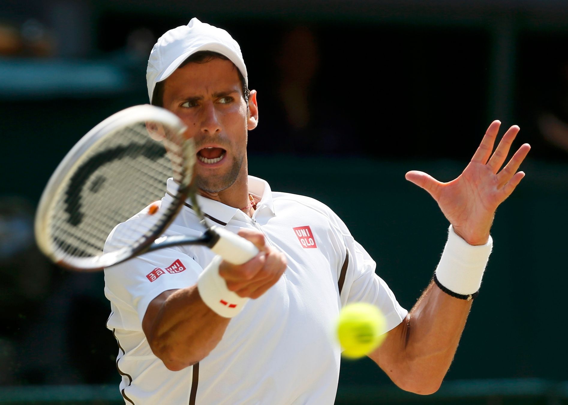 Novak Djokovič ve finále Wimbledonu 2013