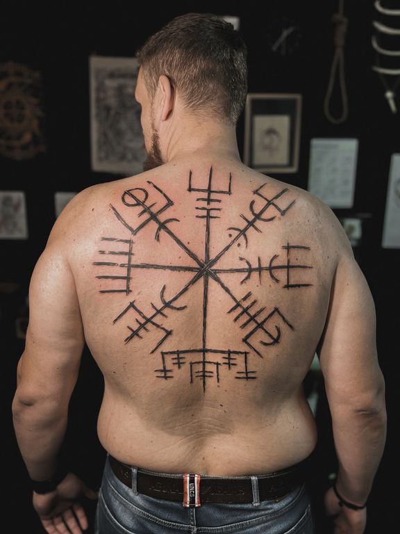 "O tomhle symbolu by si spousta lidí myslela, že je vikingský. S Vikingy přitom nemá vůbec nic společného," vysvětluje tatér.