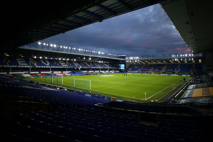 Goodison Park před zápasem s West Hamem