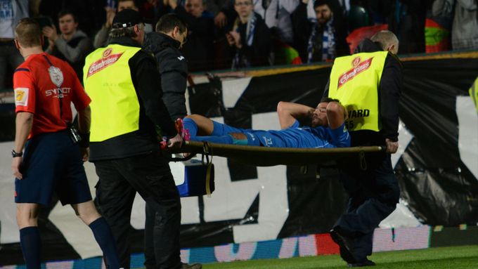 Zraněný Milan Baroš