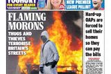 Daily Express: "Hořící pitomci. Násilníci a zloději terorizují britská města".