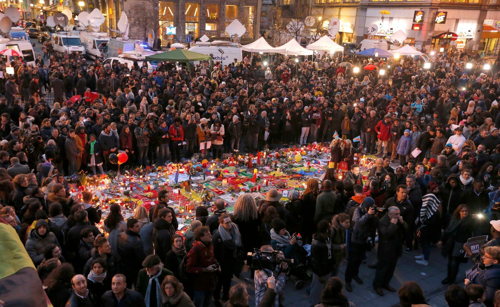Mše za oběti teroristických útoků v Bruselu