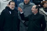 Zápas v Paříži sledovali také španělský premiér Mariano Rajoy a francouzský prezident Francois Hollande.
