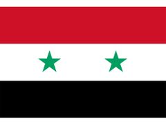 Vlajka Sýrie.