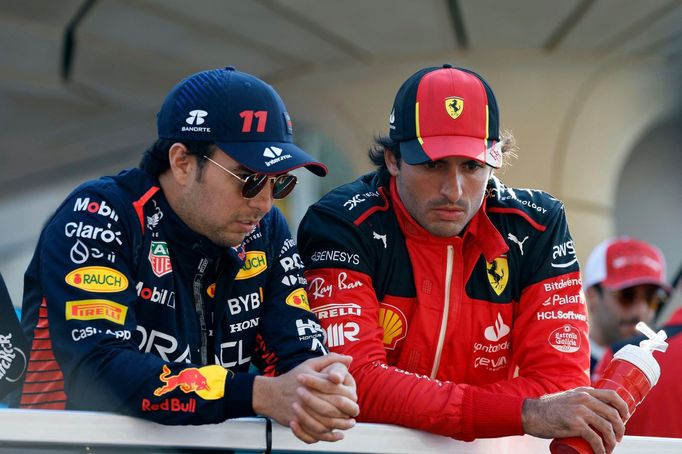 Sergio Pérez, Red Bull a Carlos Sainz junior, Ferrari