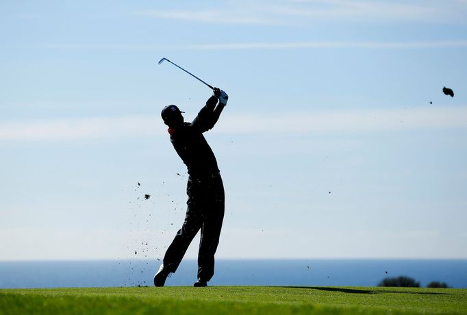 Golfista Tiger Woods na turnaji v San Diegu